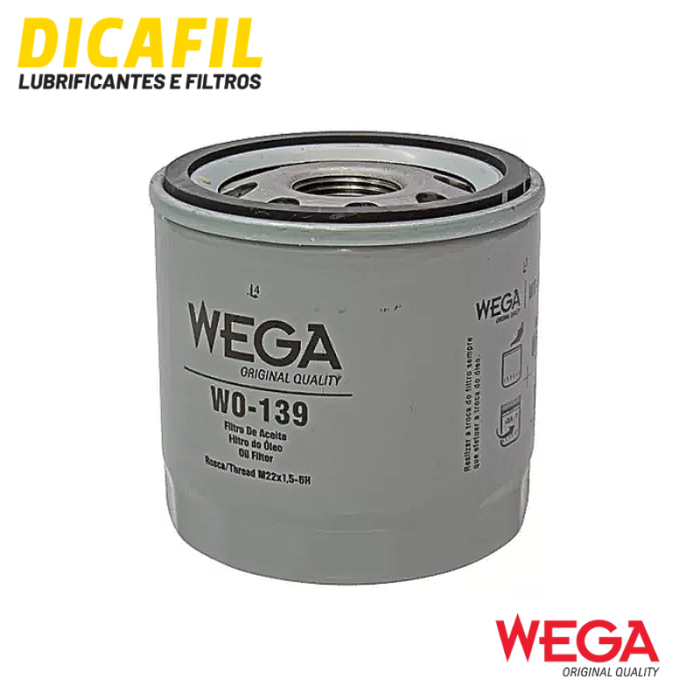Filtro De Óleo - Wega - WO139 - Onix 2012 a 2022