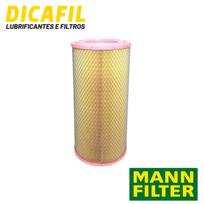 Filtro de Ar - Mann-Filter - C24015/3 - Case Construction 21-Serie (Radlader / Wheel Loaders) - 721 C / CXR / CXT, Doosan DX 180 LC, Hyundai R210LC-9, Komatsu PC 200-8, John Deere 524 K, Kobelco SK-Serie, Komatsu D 61 EX/PX-12, Komatsu PC 240LC-8K, New Ho