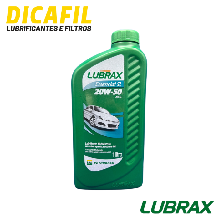 Lubrax Essencial SL 20w50 Mineral API SL - 1LT