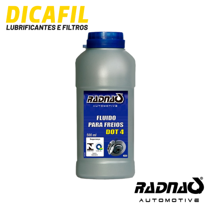 FLUIDO DE FREIO DOT4 RADNAQ - 500ML