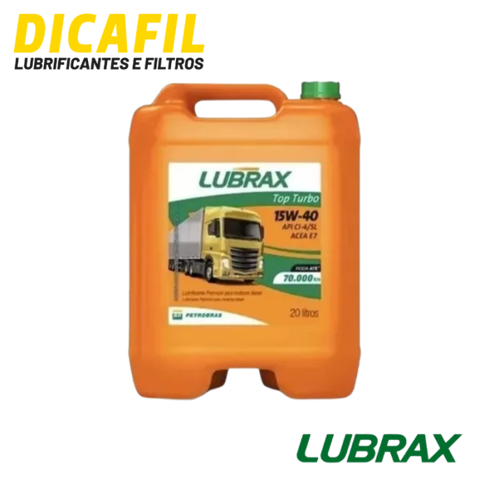 LUBRAX TOP TURBO 70MIL 15W-40 - 20LT