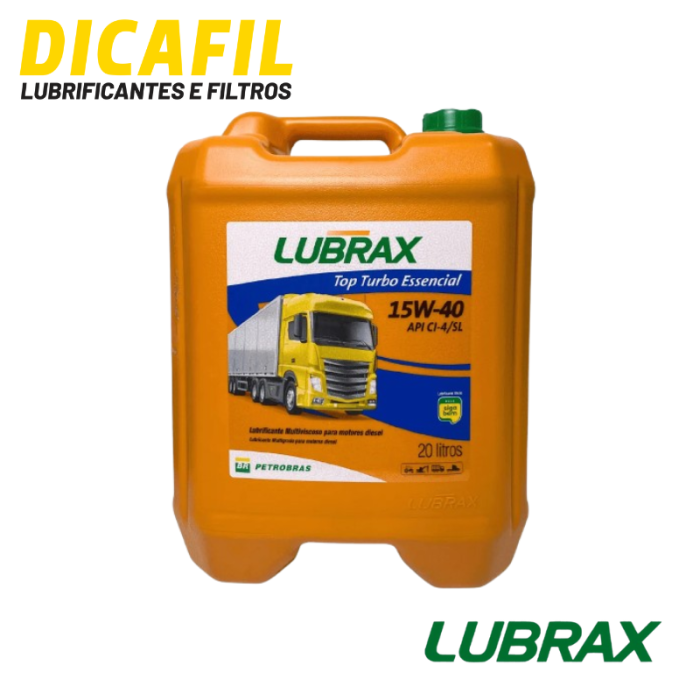 LUBRAX TOP TURBO ESSENCIAL 15W40 - 20LT | Dicafil