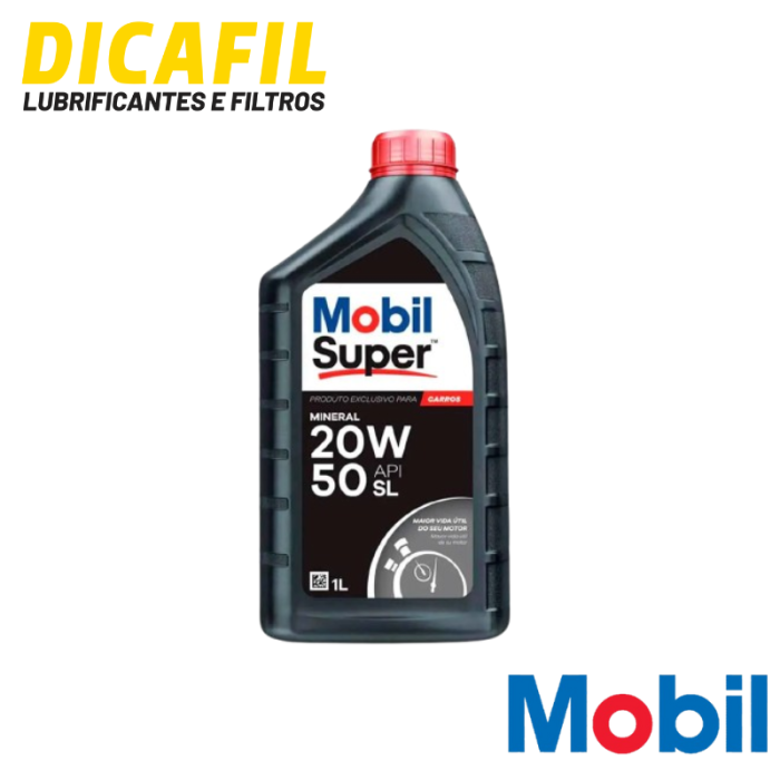 Mobil Super 1000 20w50 Mineral API SL - 1LT