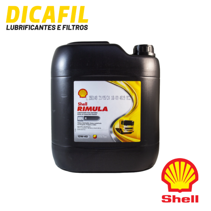 SHELL Rimula RT4X 15W-40 - 20LT | Dicafil