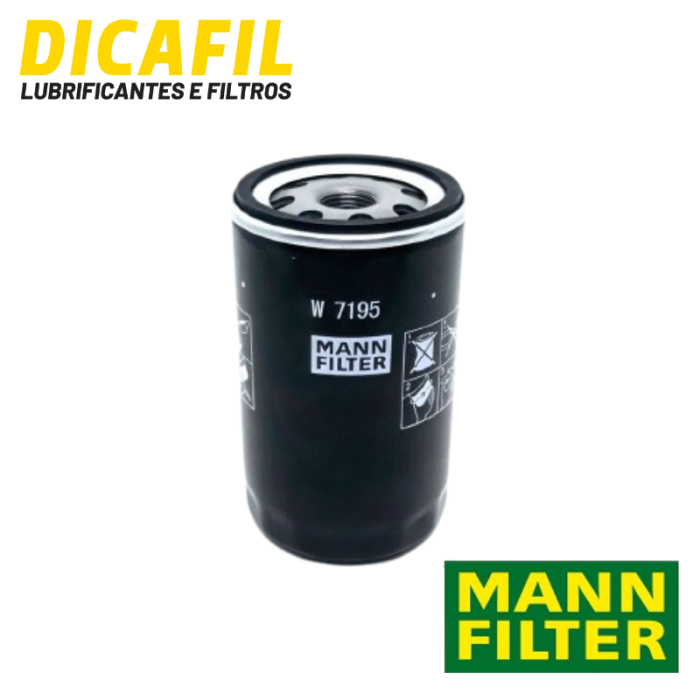 Filtro Blindado de Óleo - Mann-Filter - W7195 - Ford, VW